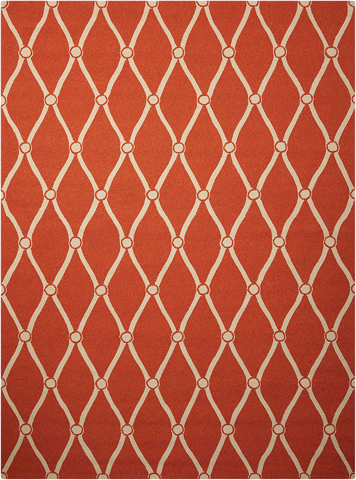 Nourison Portico POR02 Orange Area Rug