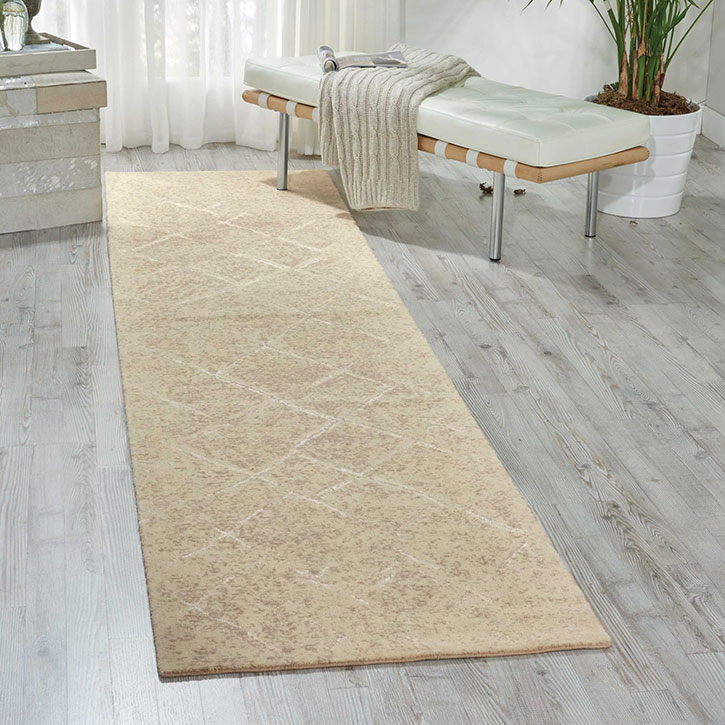 Nourison Silk Elements SKE20 Natural Area Rug Room Scene