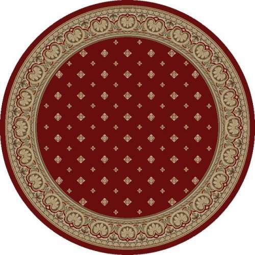 Ankara Classic 6300 Red Round Area Rug