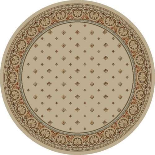 Ankara Classic 6302 Ivory Round Area Rug by Concord Global Trading