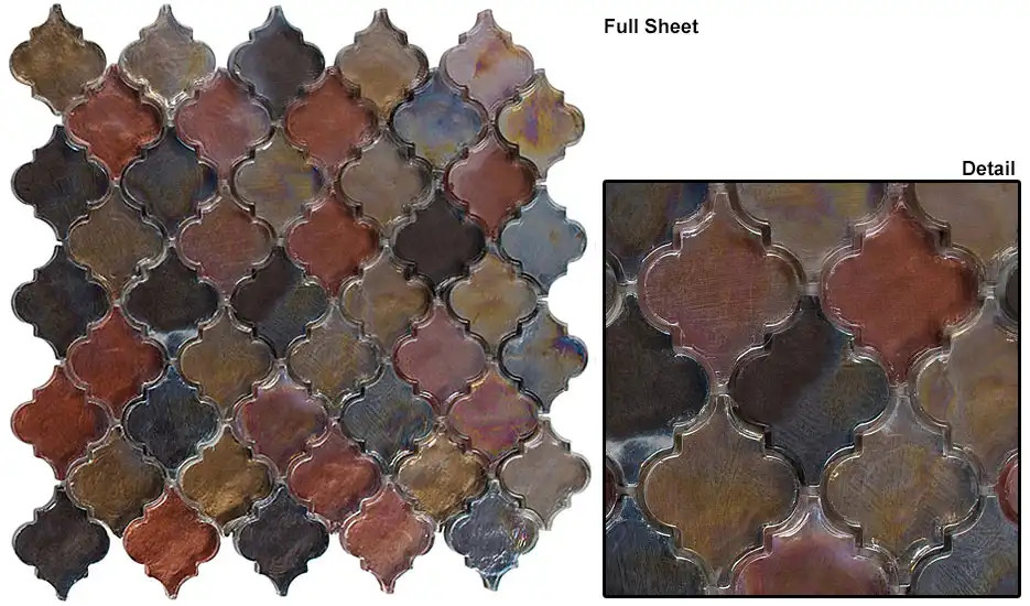 DTL3001 Dentelle Spectrum Ridge Mosaic Tile