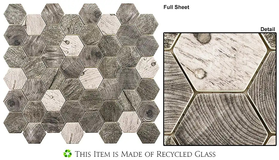 WDL4003 Woodland Asbury Heath Mosaic Tile - Carpet & Tile Mart