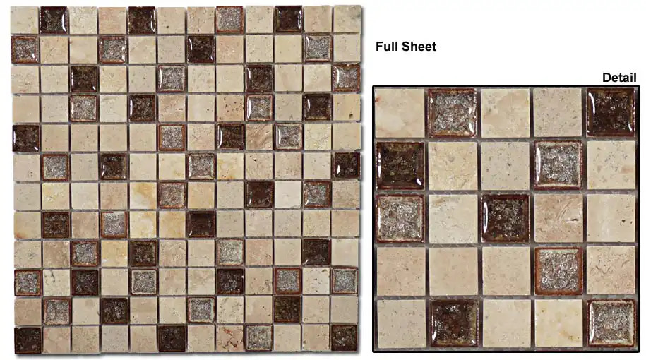 TS910 Tranquil Rocky Beach Mosaic Tile Product Image