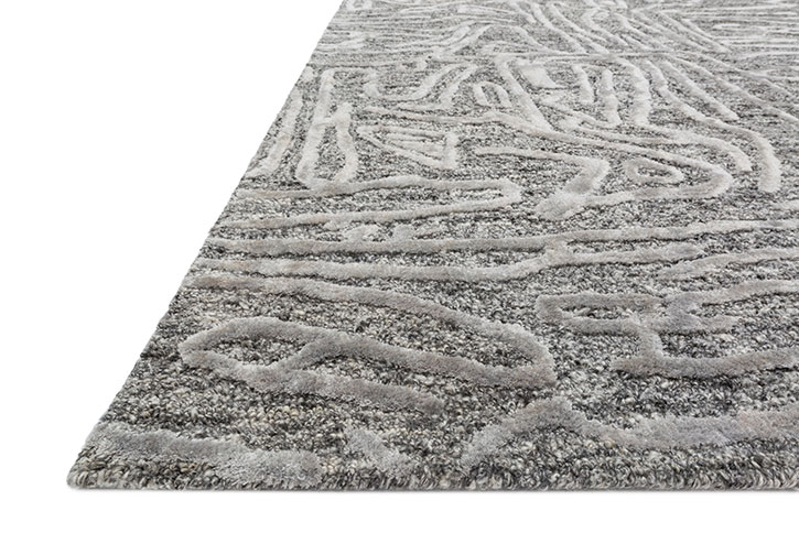 Loloi Juneau JY-06 Grey/Grey Area Rug Angle