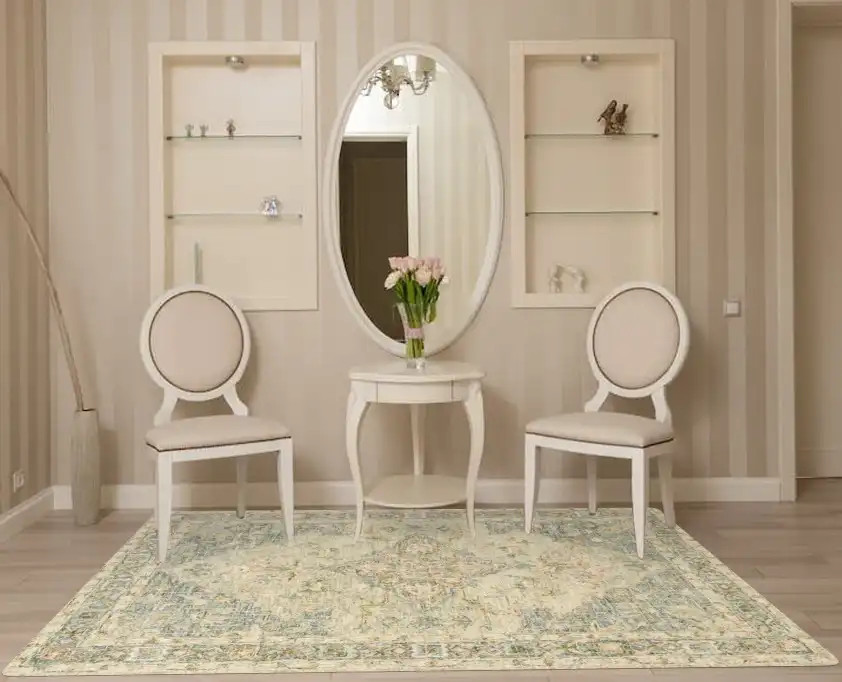 Loloi Julian JI-07 Seafoam Green/Spa Area Rug - Carpet & Tile Mart