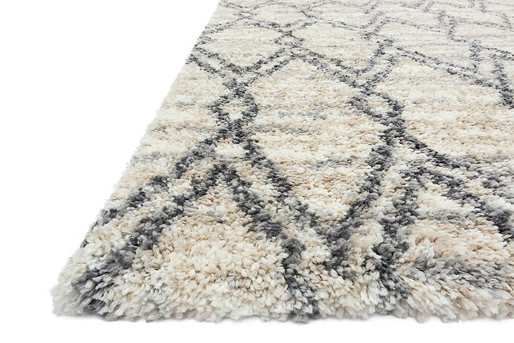 Loloi Quincy QC-04 Sand/Graphite Area Rug Angle