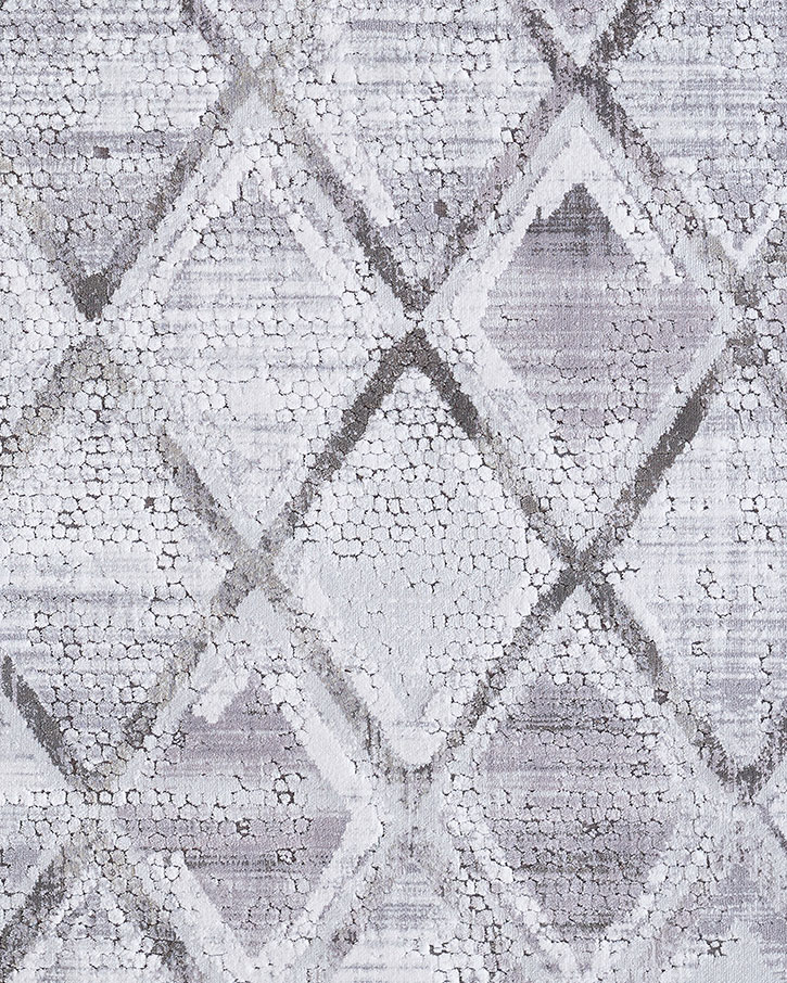 Dynamic Rugs Mosaic 1666-190 Grey/Cream Area Rug Corner