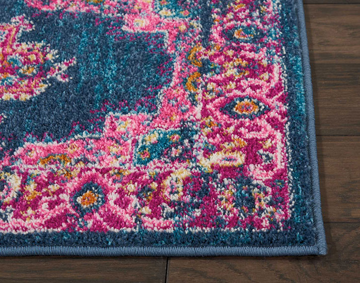 Nourison Passion PSN03 Blue Area Rug Detail