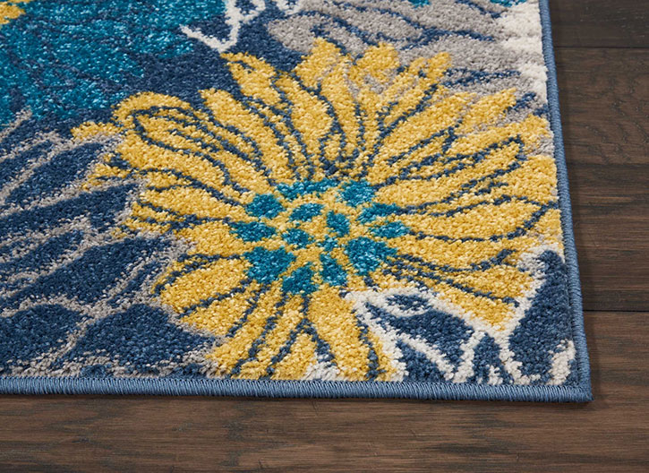 Nourison Passion PSN17 Blue Area Rug Detail