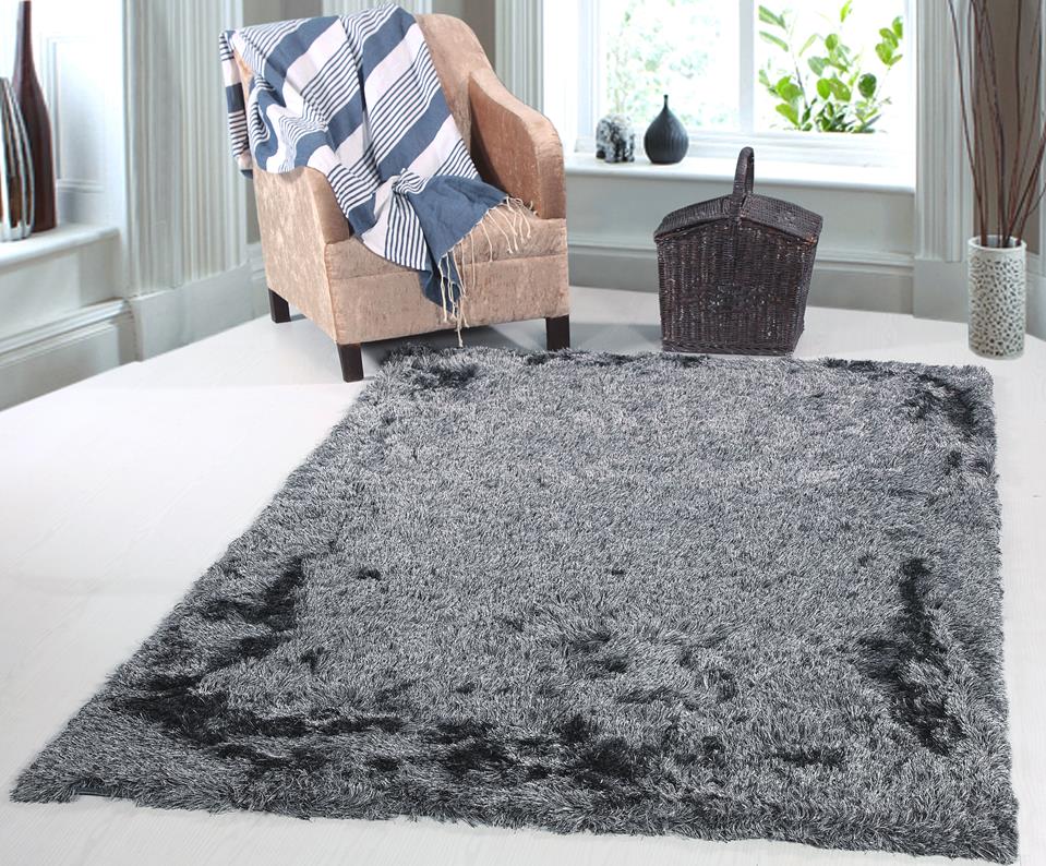 Dynamic Rugs Paradise 2401-999 Charcoal/Multi Area Rug Room Scene