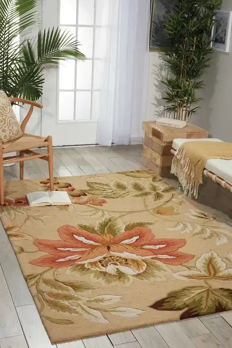 Nourison Fantasy FA11 Beige Area Rug - Carpet & Tile Mart