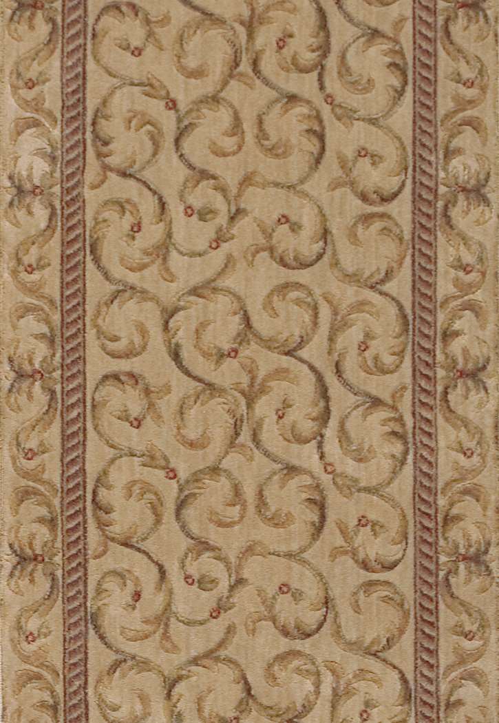 Nourison Somerset Scrollwork ST02 Ivory 2'3" Wide Hall and Stair Runner