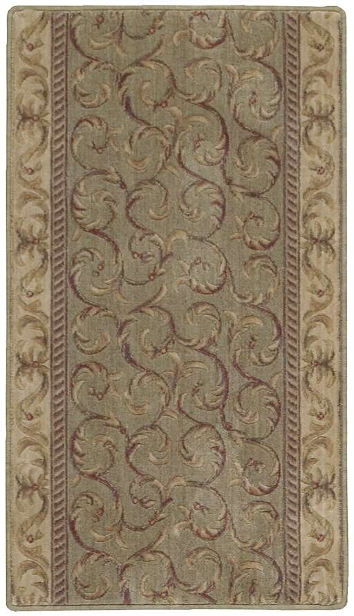 Nourison Somerset Scrollwork ST02 Meadow 2'3" Wide Hall and Stair Runner