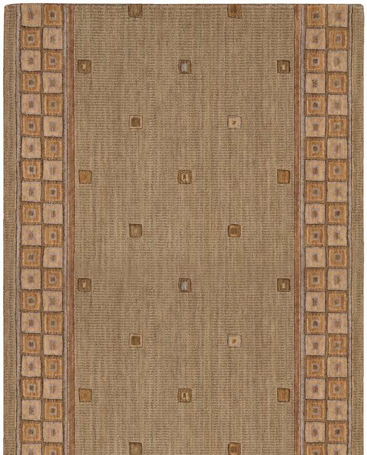 Nourison Cosmopolitan C31R R12 Cosmo Square Sage 2'6" Wide Hall and Stair Runner