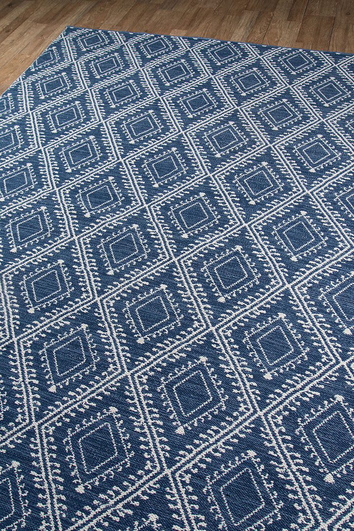 Erin Gates by Momeni Easton EAS-1 Pleasant Navy Area Rug Corner