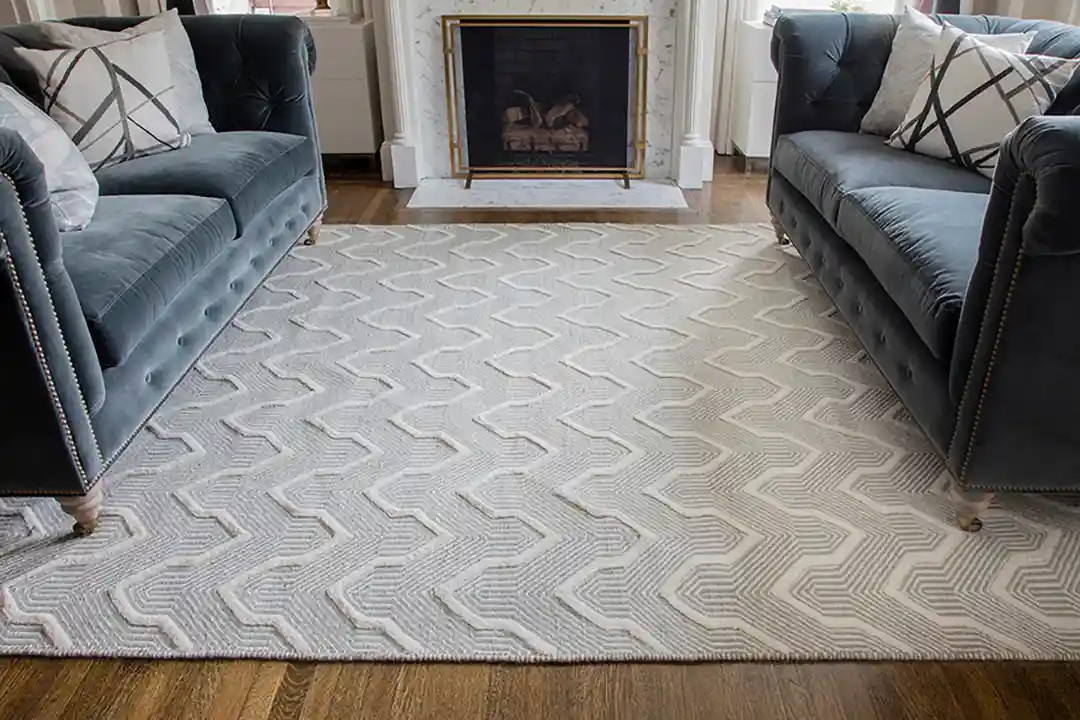 Erin Gates by Momeni Langdon LGD-1 Prince Grey Area Rug Room Scene