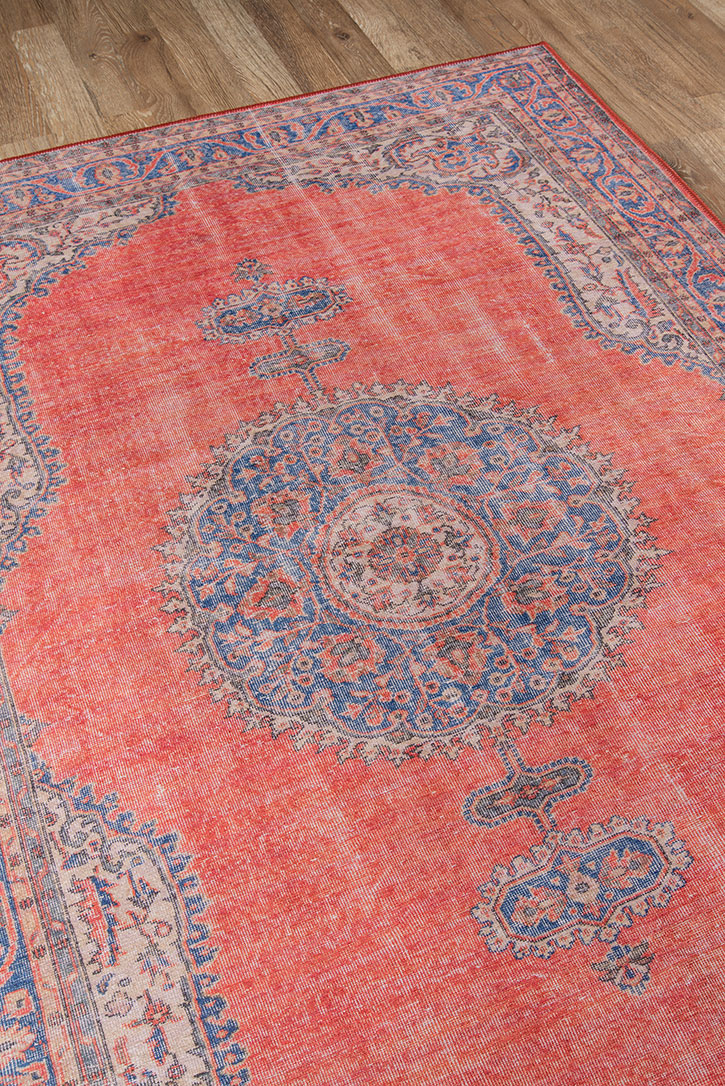 Momeni Afshar AFS-12 Red Area Rug Corner