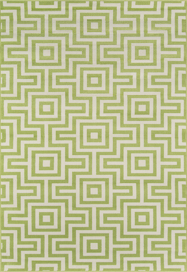 Momeni Baja BAJ-10 Retro Green Area Rug