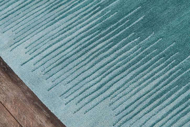 Momeni Delhi DL-63 Aqua Area Rug Close Up