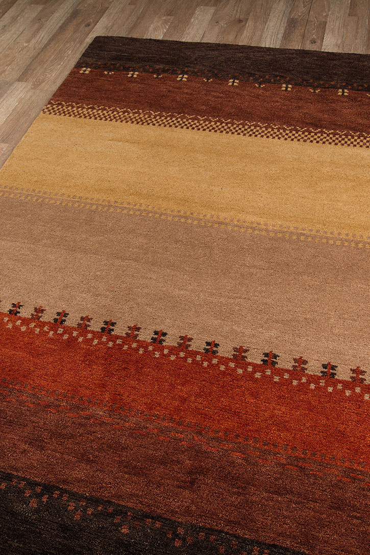 Momeni Desert Gabbeh DG-04 Multi Area Rug Corner