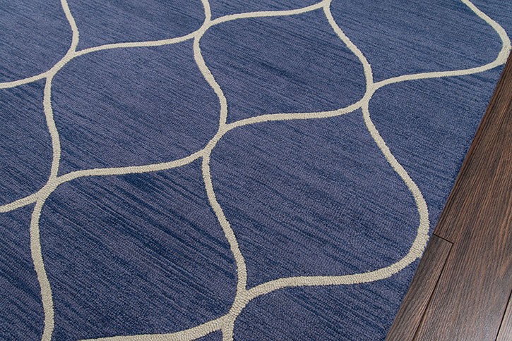 Momeni Newport NP-10 Blue Area Rug Close Up