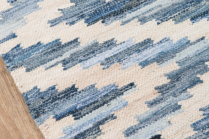 Novogratz by Momeni California CAL-2 Laguna Blue Area Rug Close Up