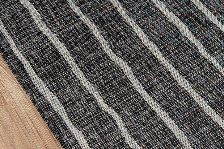 Novogratz by Momeni Villa VI-03 Sicily Charcoal Area Rug Close Up