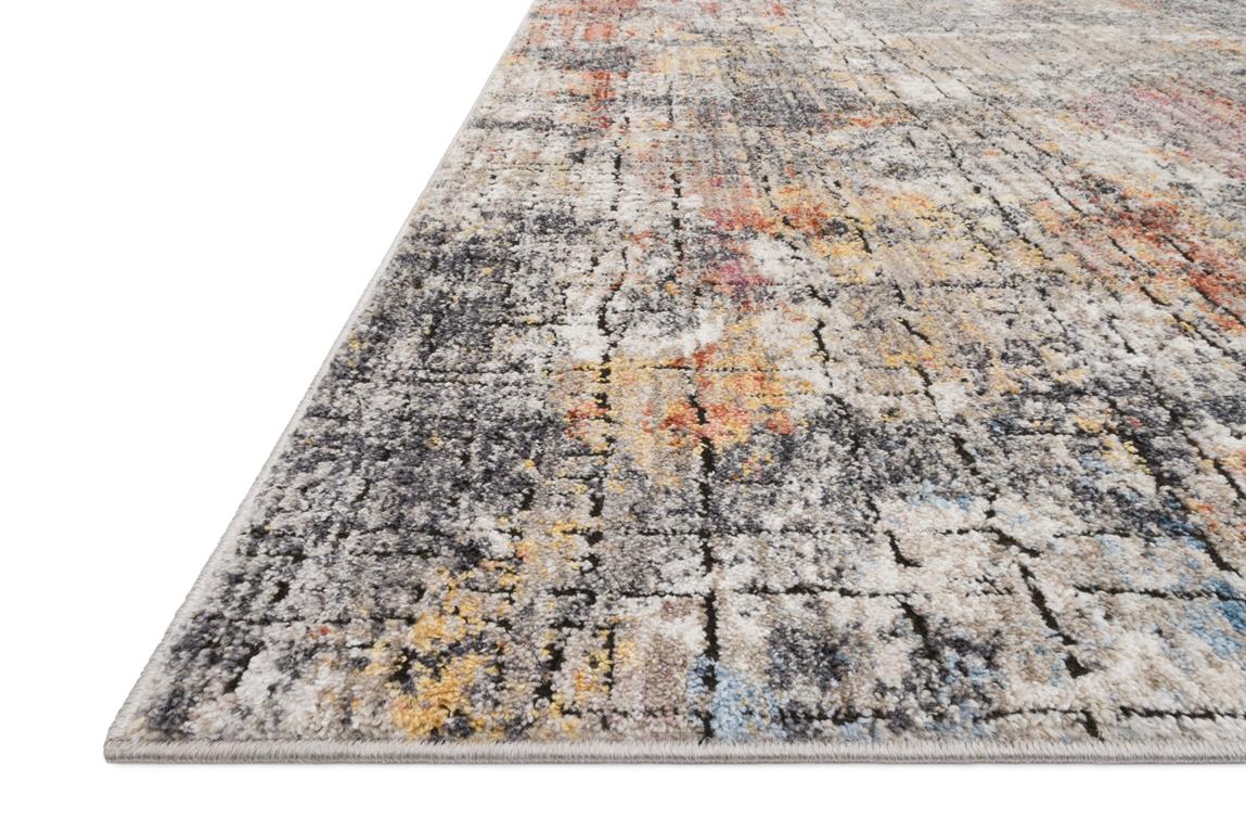 Loloi Medusa MED-07 Graphite/Sunset Area Rug Angle