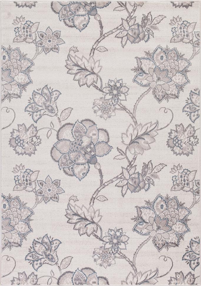 Concord Global Trading Lara 4512 Floral Harmony Ivory Area Rug