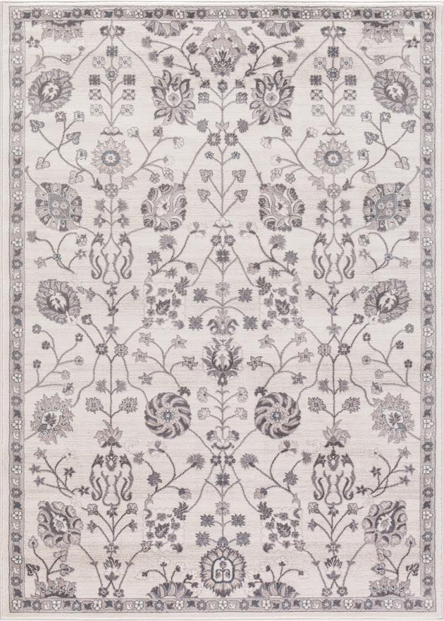 Concord Global Trading Lara 4612 Open Vase Ivory Area Rug