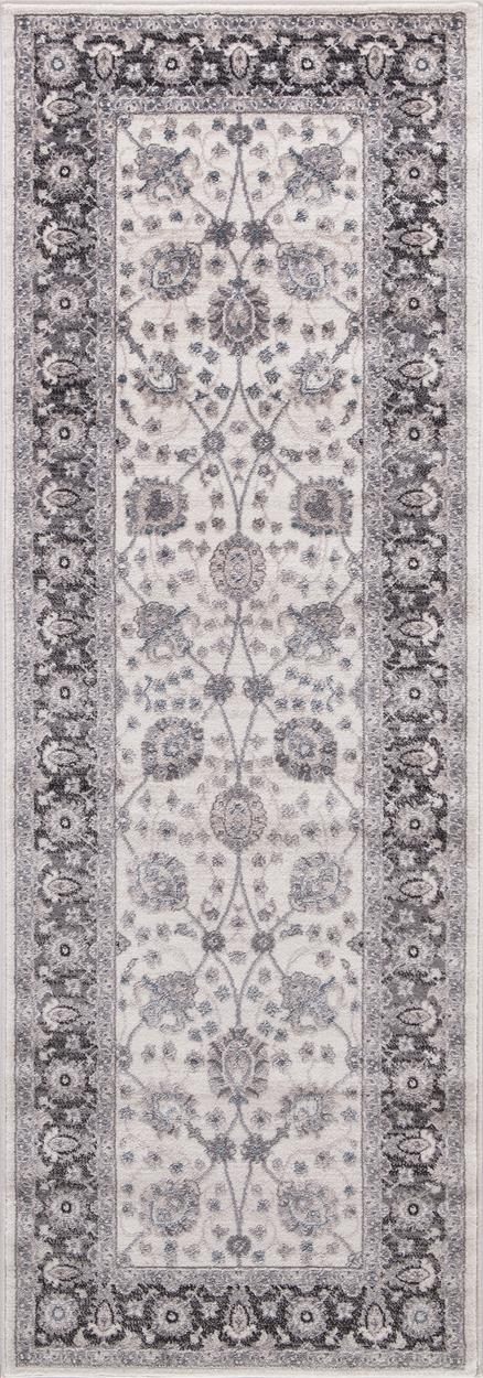 Concord Global Trading Lara 4531 Vase Ivory/Gray Runner Area Rug