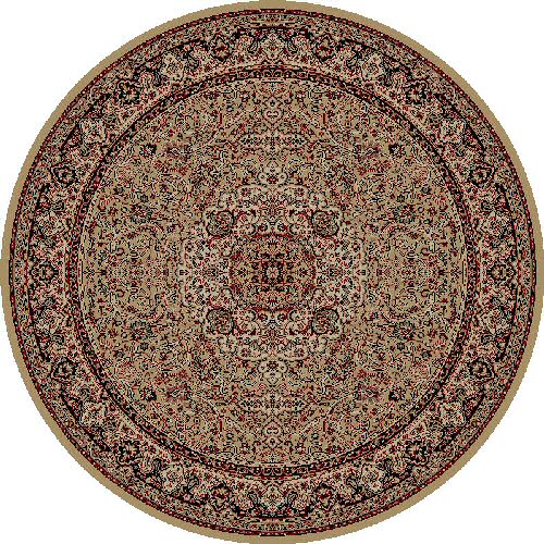 Concord Global Trading Persian Classics 2031 Isfahan Gold Round Area Rug