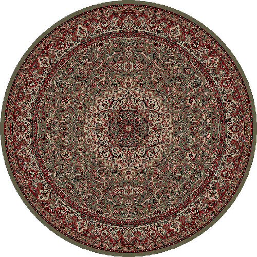 Concord Global Trading Persian Classics 2035 Isfahan Green Round Area Rug