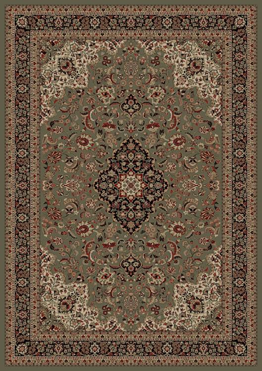 Concord Global Trading Persian Classics 2085 Medallion Kashan Green Area Rug