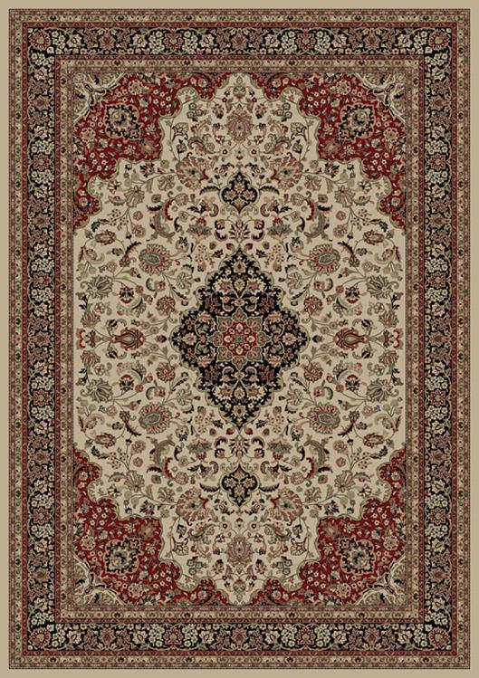 Concord Global Trading Persian Classics 2082 Medallion Kashan Ivory Area Rug