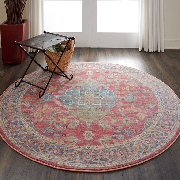 Nourison Ankara Global ANR01 Multicolor Area Rug Room Scene