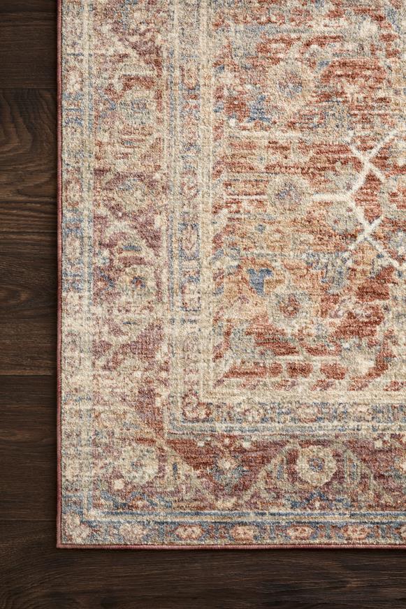 Loloi Revere REV-07 Terracotta/Multi Area Rug Corner