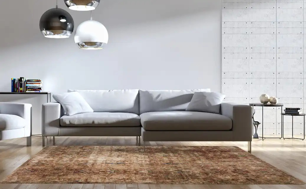 Kennedy KEN-02 Rust/Multi Area Rug - Magnolia Home by Joanna