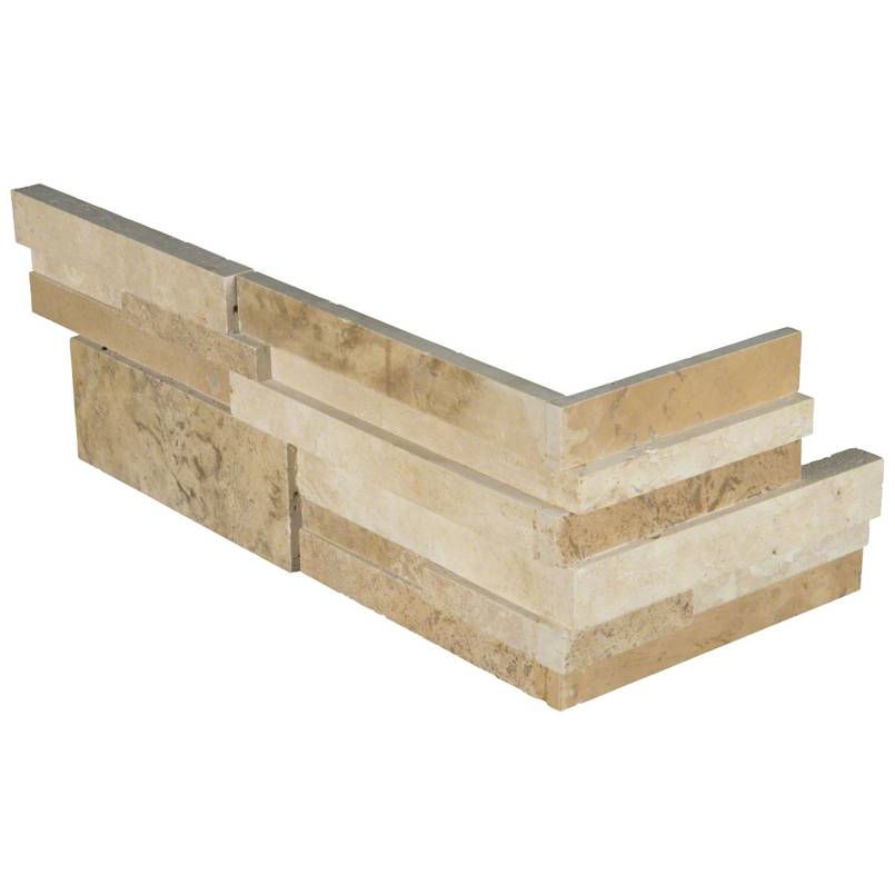 Rockmount Casa Blend 6" X 12" 3D Honed Ledger Panel Corner