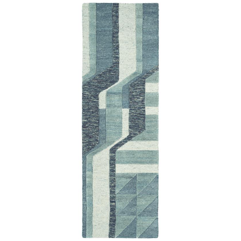 Kaleen Alzada ALZ02-17 Blue Runner Area Rug