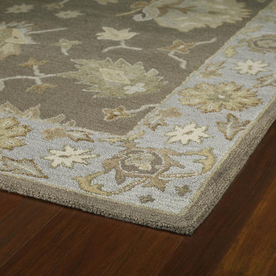 Kaleen Brooklyn 5303-60 Delaney Mocha Area Rug Corner