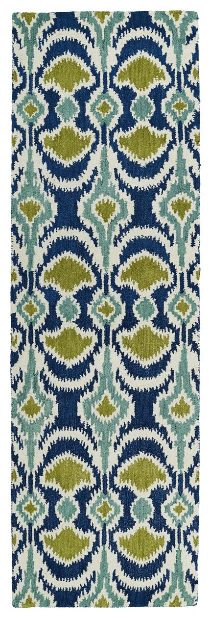 Kaleen Global Inspirations GLB03-17 Blue Runner Area Rug