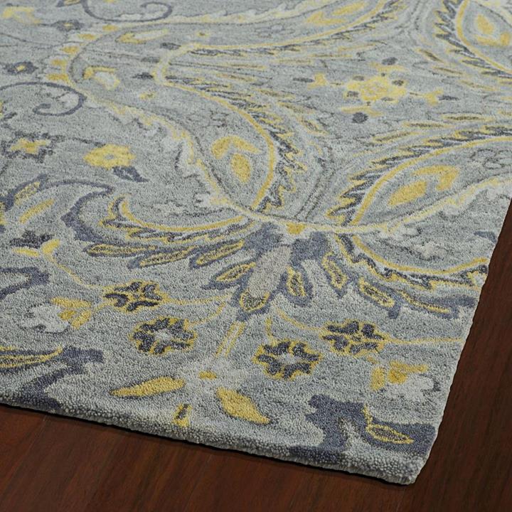 Kaleen Helena 3206-75 Grey Area Rug Corner