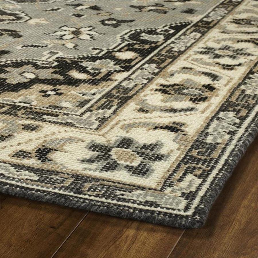 Kaleen Herrera HRA06-75 Grey Area Rug Corner