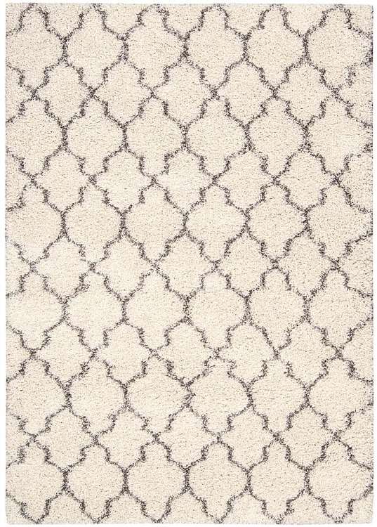 Amore Shag AMOR2 Cream Area Rug by Nourison
