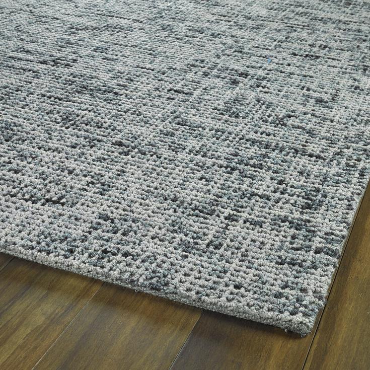 Kaleen Lucero LCO01-68 Graphite Area Rug Corner