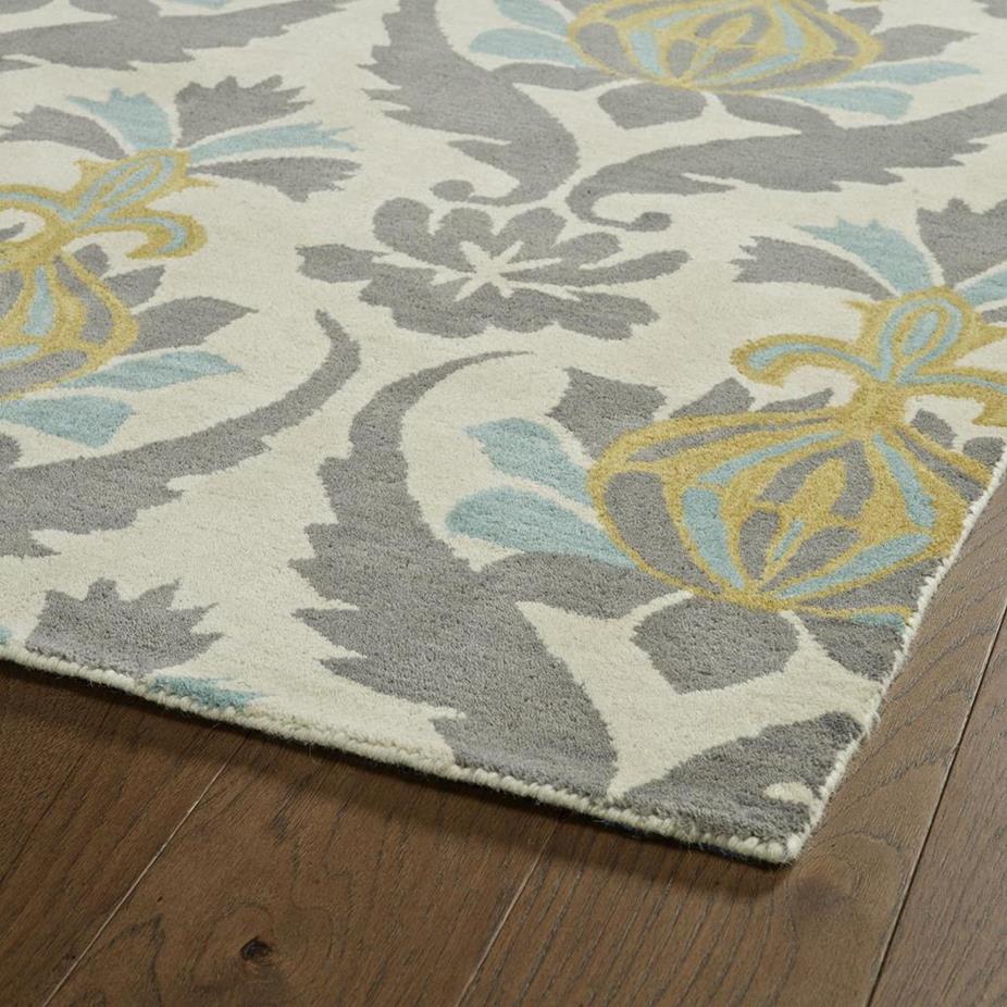 Kaleen Melange MLG04-01 Ivory Area Rug Corner