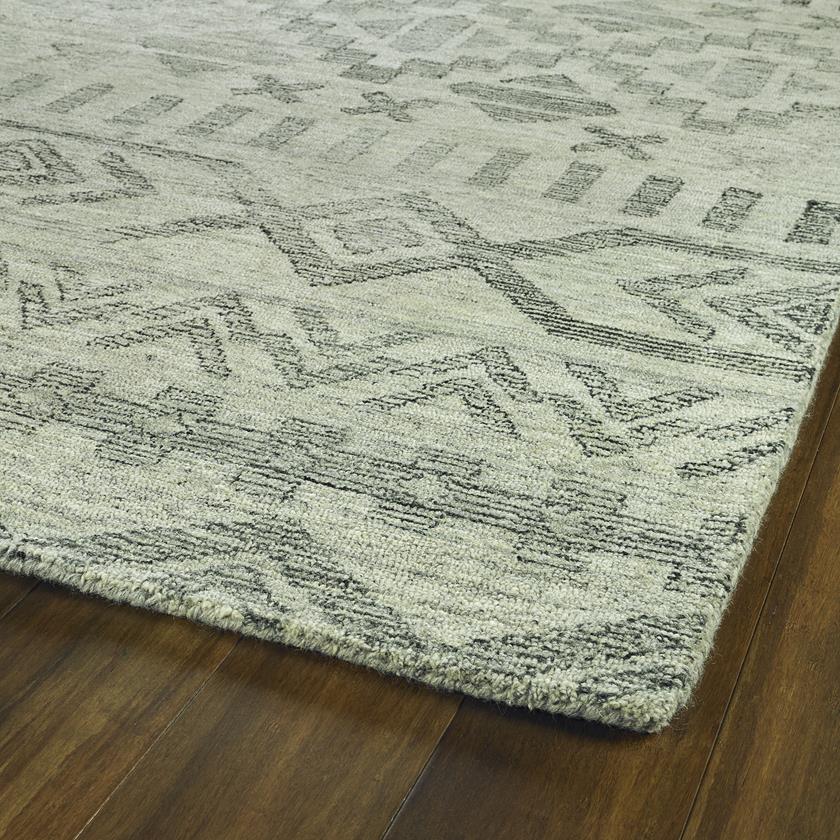 Kaleen Palladian PDN04-77 Silver Area Rug Corner