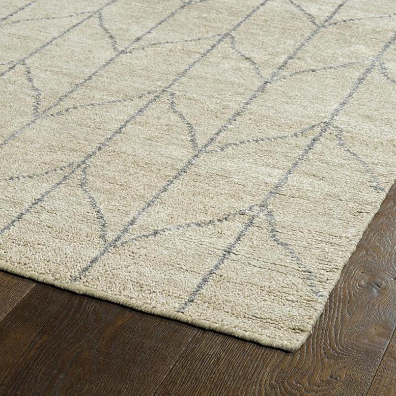 Kaleen Solitaire SOL05-29 Sand Area Rug Corner