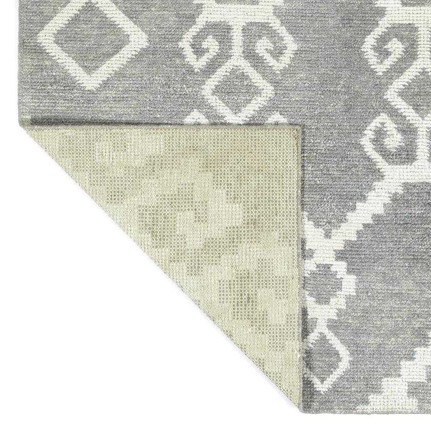 Kaleen Solitaire SOL12-75 Grey Area Rug Backing